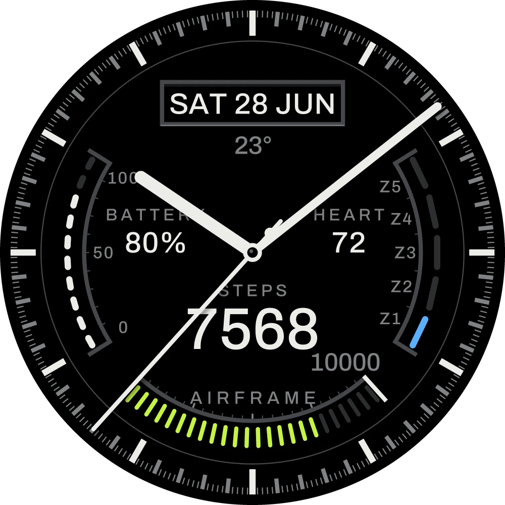 Skeleton Data watch face